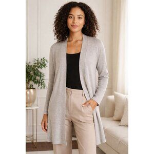 Comfortcore Soft-Girl Luxe Longline Cardigan | Quiet Luxury Layer| Corvia |Large